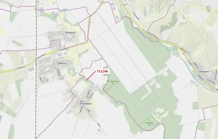 Dražba lesa, Přísnotice, 569 m2