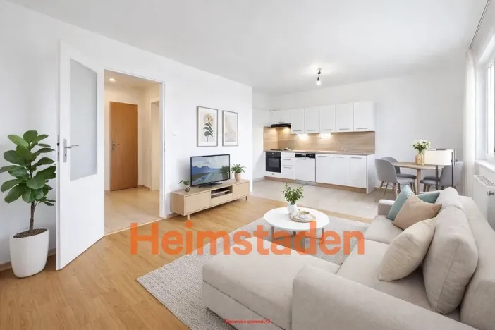 Pronájem bytu 2+kk, Ostrava - Poruba, Hlavní třída, 42 m2