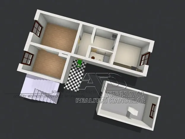 Pronájem bytu 2+1, České Budějovice, 54 m2