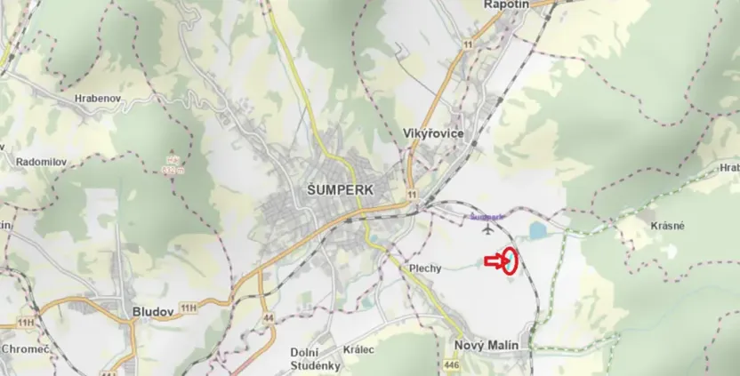 Prodej lesa, Nový Malín, 8466 m2