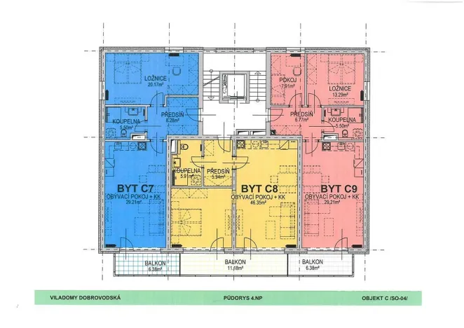 Pronájem bytu 3+kk, České Budějovice - České Budějovice 5, Františka Jelena, 65 m2