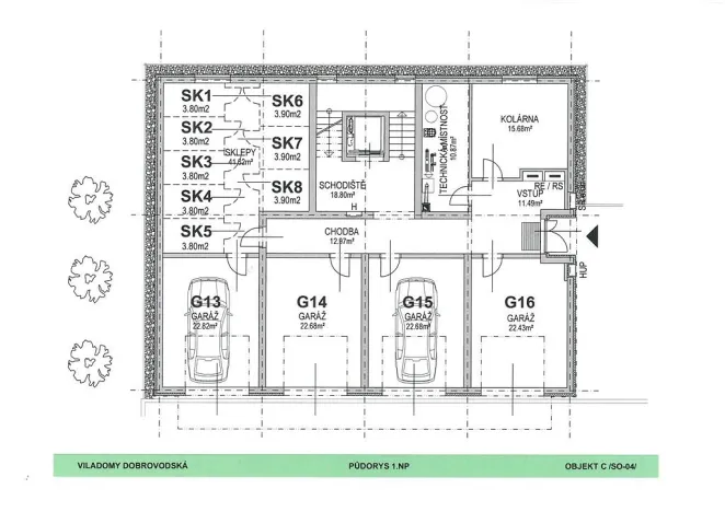 Pronájem bytu 3+kk, České Budějovice - České Budějovice 5, Františka Jelena, 65 m2