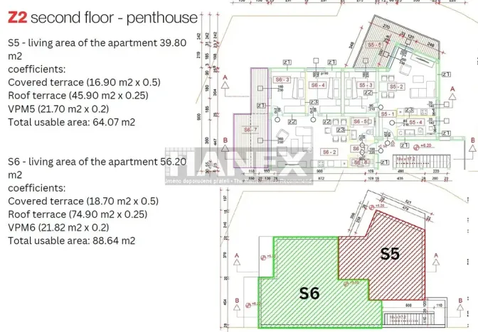 Prodej bytu 3+kk, Marina, Chorvatsko, Zaglavica, 56 m2