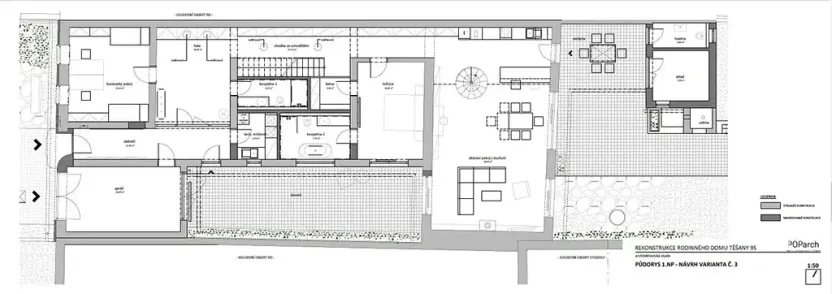 Prodej rodinného domu, Těšany, 108 m2