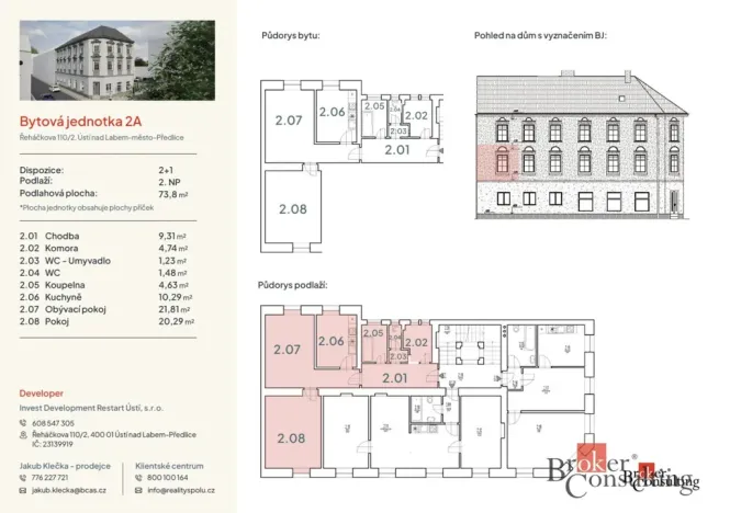 Prodej bytu 2+1, Ústí nad Labem - Předlice, Řeháčkova, 72 m2