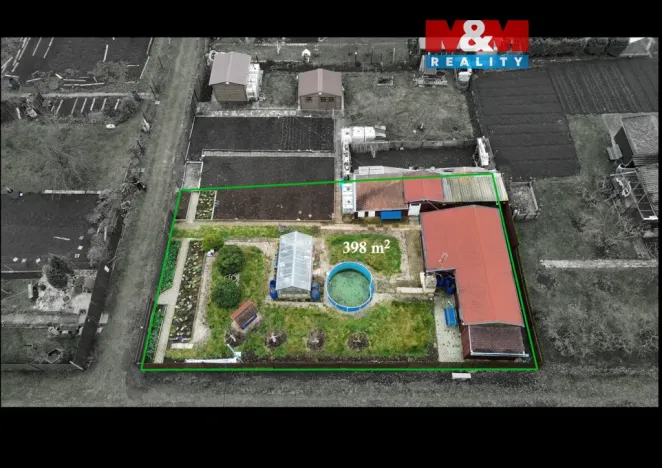 Prodej zahrady, Podbořany, 398 m2