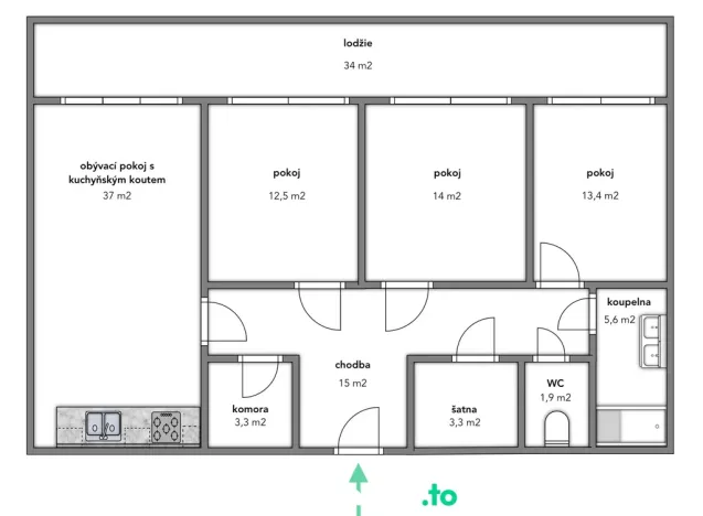 Pronájem bytu 4+kk, Znojmo, Vídeňská třída, 102 m2