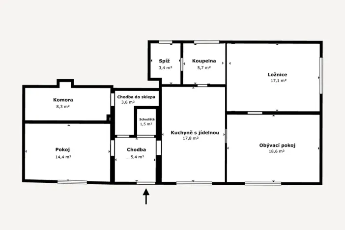 Prodej rodinného domu, Ostroměř, 96 m2