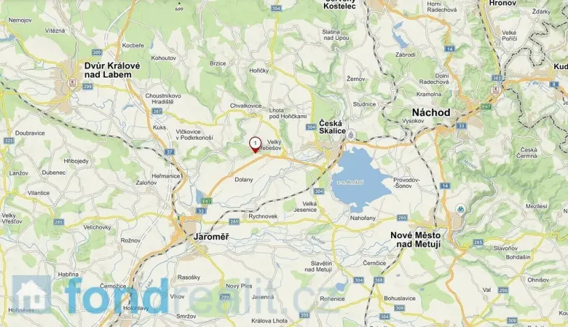 Prodej pozemku, Dolany, 1627 m2