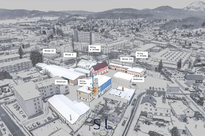 Prodej výrobních prostor, Nový Bor, Sklářská, 6477 m2