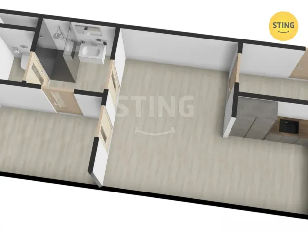 Prodej bytu 2+kk, Žďár nad Sázavou, Nádražní, 45 m2