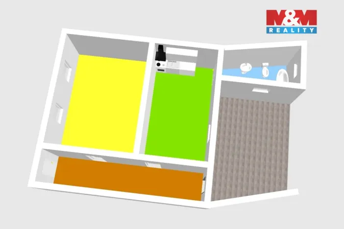 Prodej rodinného domu, Labské Chrčice, 68 m2