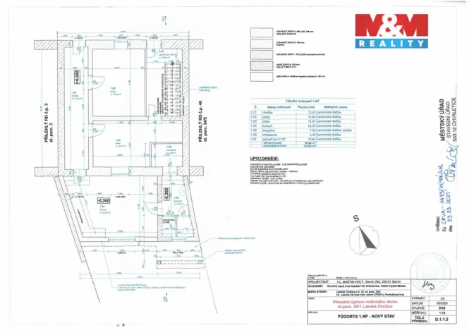 Prodej rodinného domu, Labské Chrčice, 68 m2