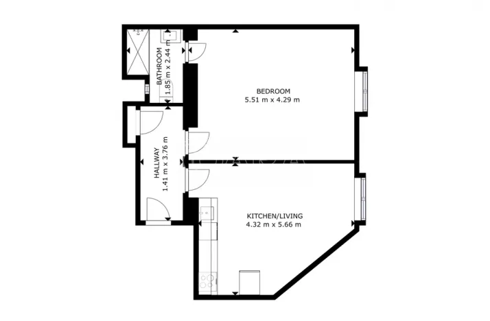 Pronájem bytu 2+kk, Praha - Michle, U plynárny, 54 m2