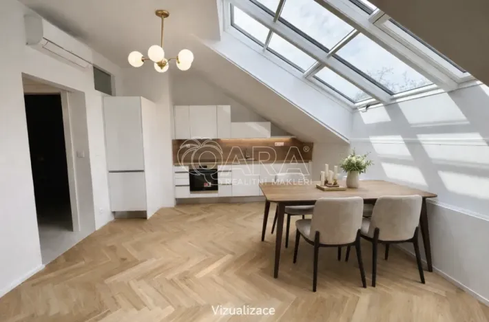 Pronájem atypického bytu, Praha - Smíchov, Holečkova, 56 m2