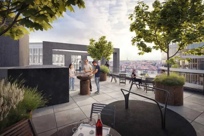 Pronájem bytu 1+kk, Praha - Smíchov, Mozartova, 20 m2