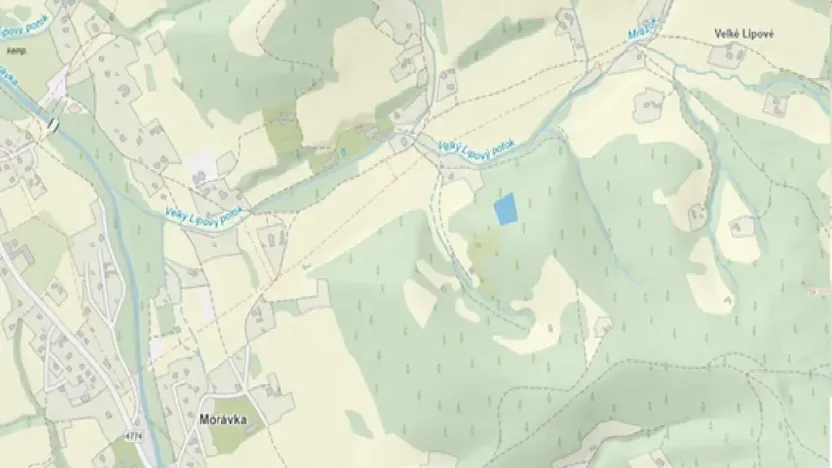 Dražba lesa, Morávka, 57384 m2