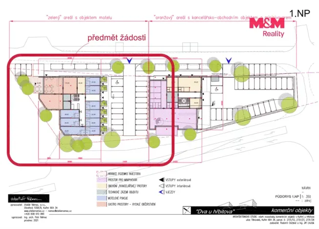 Prodej komerčního pozemku, Kuřim, 2019 m2