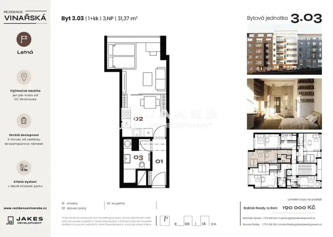Prodej bytu 2+kk, Praha, 30 m2