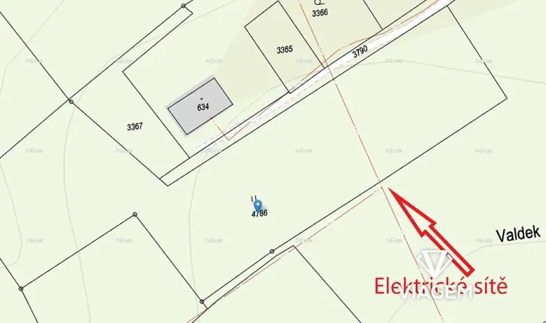 Prodej zahrady, Staré Křečany, 4425 m2