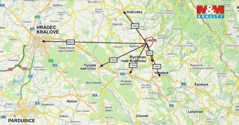 Pronájem bytu 3+kk, Kvasiny, 81 m2