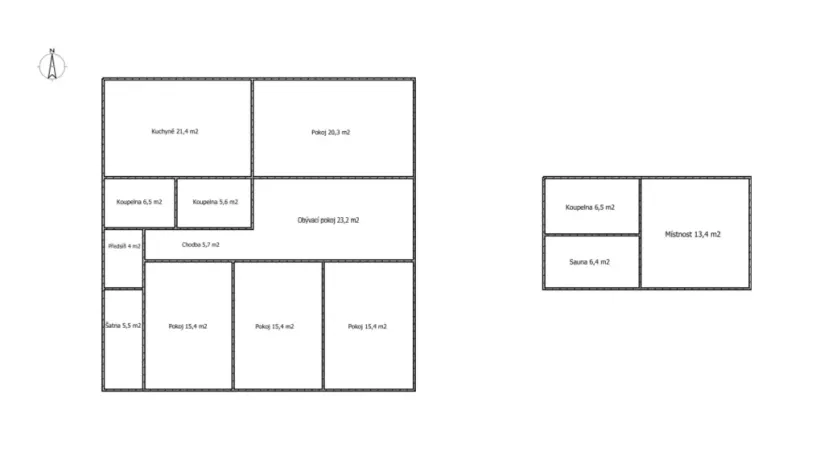 Pronájem rodinného domu, Jesenice, Oráčovská, 133 m2