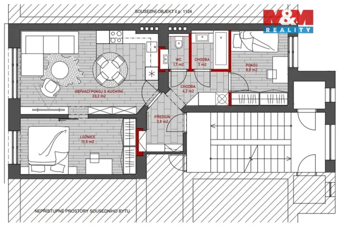 Prodej bytu 3+kk, Karlovy Vary, Raisova, 72 m2