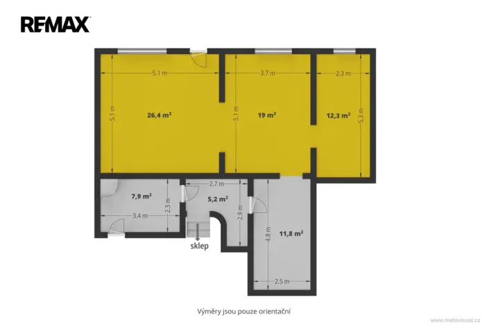 Pronájem skladu, Čečelice, Všetatská, 70 m2