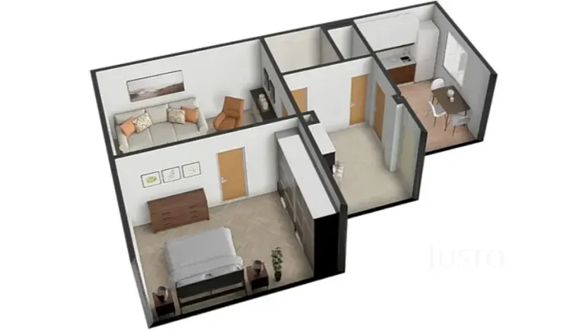 Prodej bytu 2+1, Písek, Šafaříkova, 52 m2