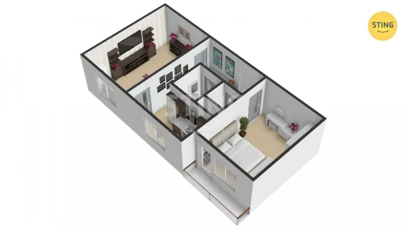 Prodej bytu 2+1, Přerov, Bayerova, 55 m2