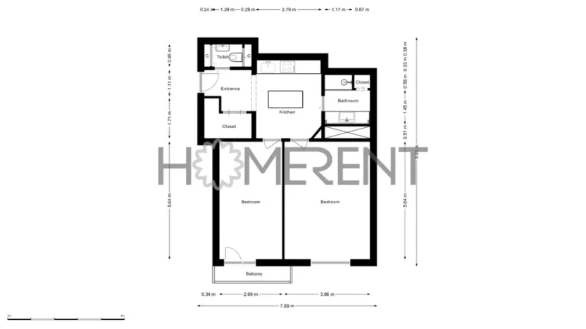 Pronájem bytu 2+1, Praha - Vinohrady, Soběslavská, 55 m2