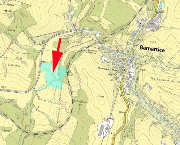 Prodej louky, Bernartice, 15642 m2