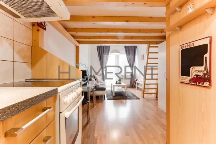 Pronájem bytu 1+kk, Praha - Letňany, Malkovského, 28 m2