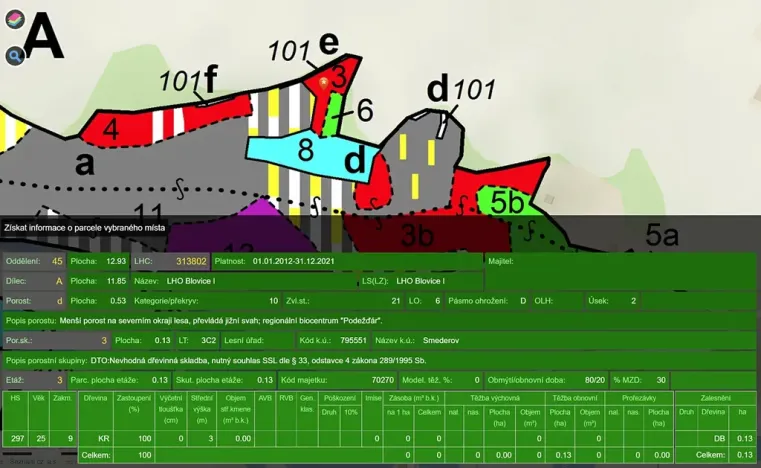 Prodej lesa, Ždírec, 5322 m2