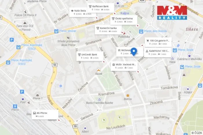 Prodej bytu 2+1, Přerov - Přerov I-Město, Interbrigadistů, 52 m2