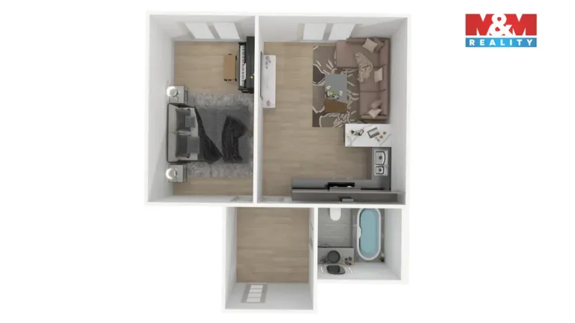 Prodej bytu 2+kk, Praha - Modřany, Zlochova, 49 m2