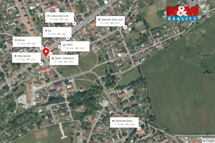 Pronájem bytu 2+kk, Líně, Plzeňská, 42 m2