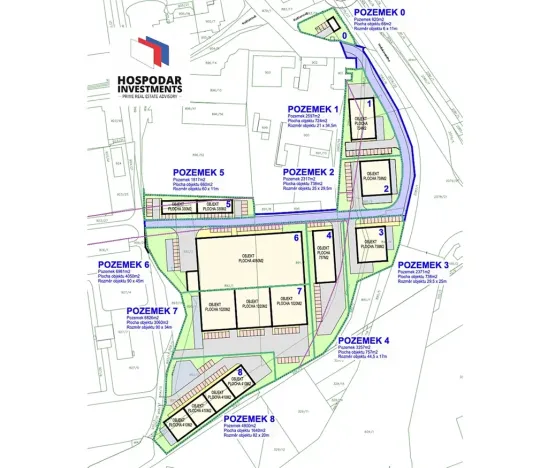 Prodej skladu, Brno, Hněvkovského, 3000 m2