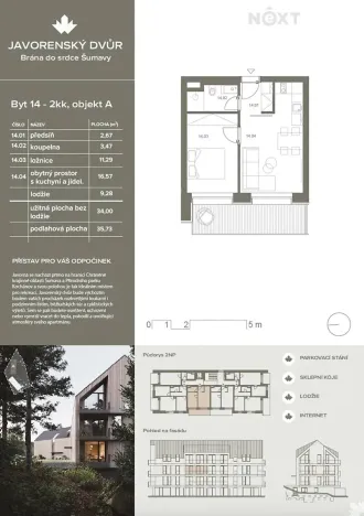 Prodej bytu 2+kk, Čachrov, 35 m2