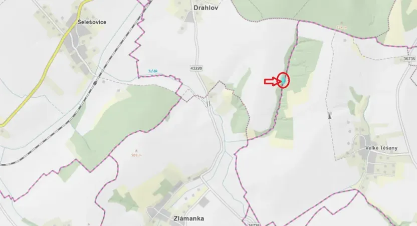 Prodej lesa, Kroměříž, 1674 m2