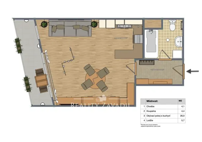 Prodej bytu 1+kk, Praha - Hostivař, Bratislavská, 36 m2