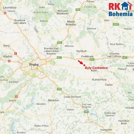 Pronájem bytu 2+kk, Cerhenice, Za Cukrovarem, 50 m2