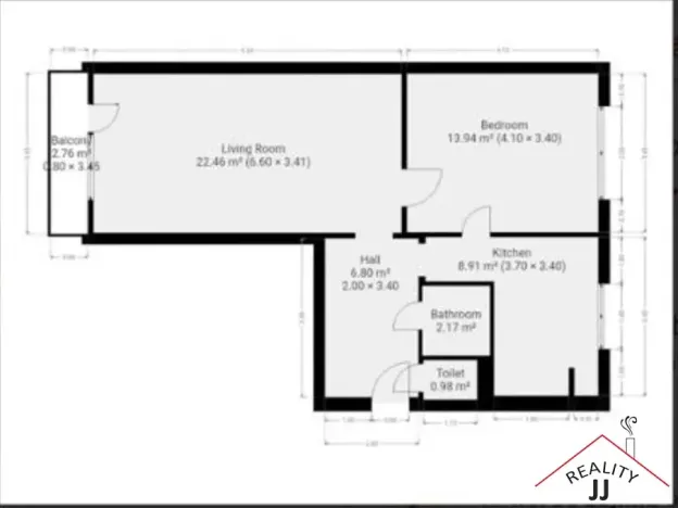 Prodej bytu 2+1, Praha - Záběhlice, Jahodová, 53 m2