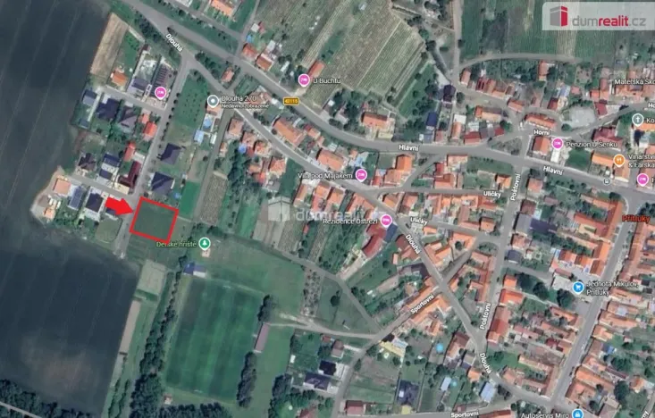 Prodej pozemku pro bydlení, Přítluky, Dlouhá, 1269 m2