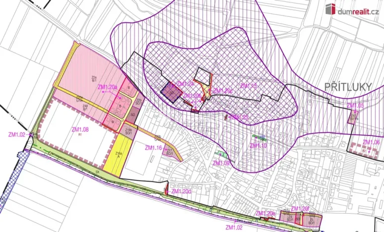 Prodej pozemku pro bydlení, Přítluky, Dlouhá, 1269 m2