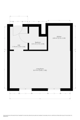 Pronájem bytu 1+kk, Praha - Střížkov, Roudnická, 33 m2