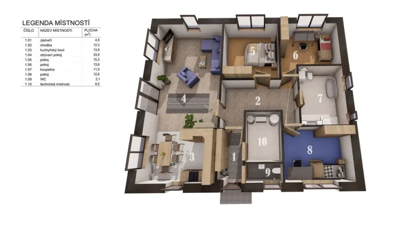 Prodej rodinného domu, Horní Planá, 124 m2