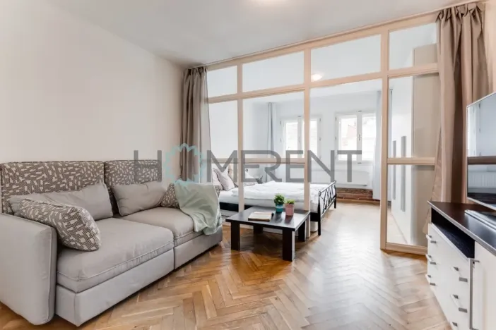 Pronájem bytu 1+1, Praha - Smíchov, Plzeňská, 45 m2