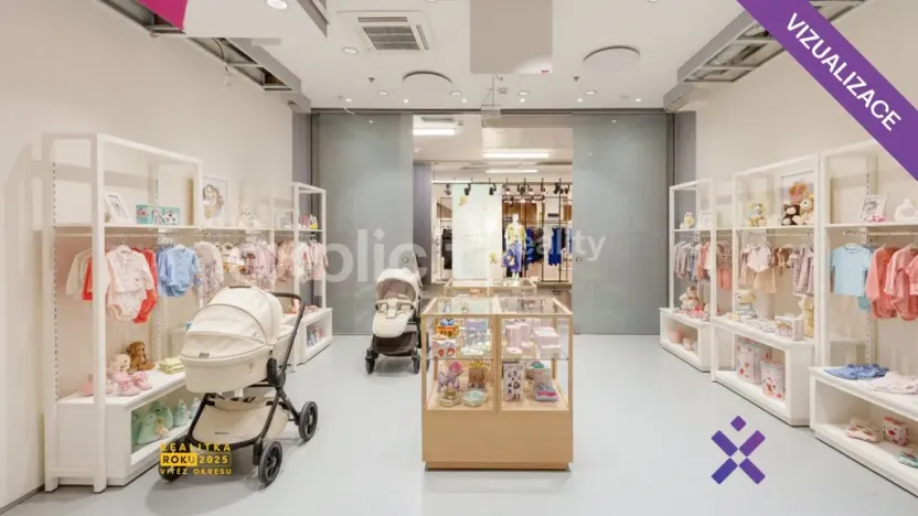 Pronájem obchodního prostoru, Zlín, náměstí Míru, 55 m2