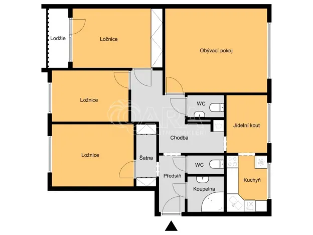 Prodej bytu 4+1, Praha - Hlubočepy, Krškova, 90 m2